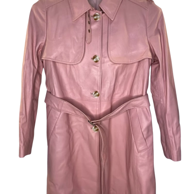 RM Womens  Size S Trench Coat Pink  