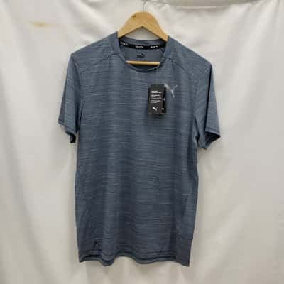 Puma Mens Run Cloudspun Tee Size M Grey RRP$70