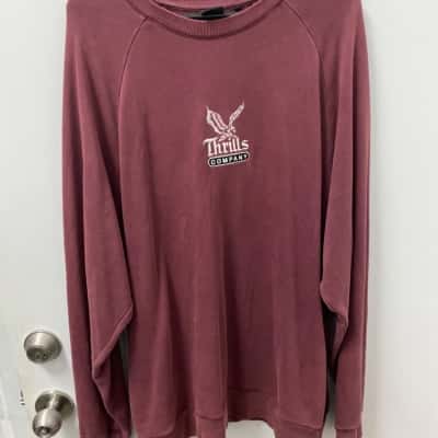 Thrills Womens  Size L Jumper Maroon 
