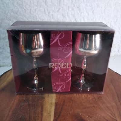 Vintage RODD Silverware Boxed Red Wine Goblets