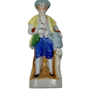 Vintage Porcelain Victorian Man Figurine Hand Painted