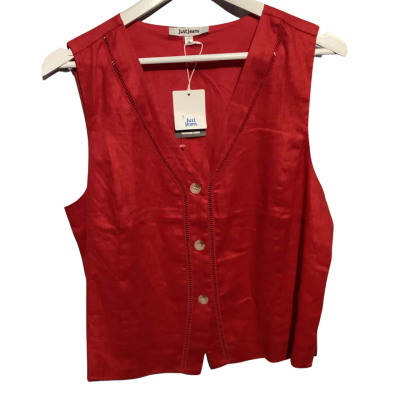 Just Jeans BNWT Womens  Size 16 Red 