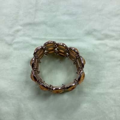  Womens beaded bangle yellow