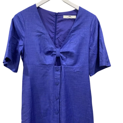 Camilla & Marc Womens  Size 8 Midi Dress Blue 