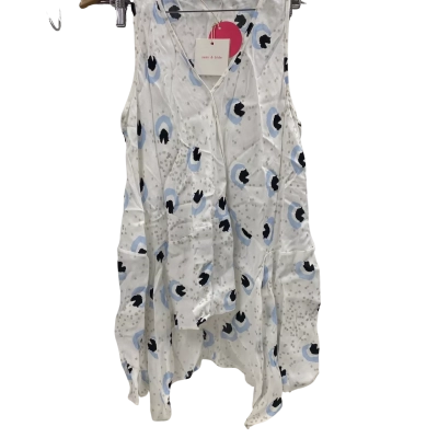 Sass & Bide Women's Size 8 Sleeveless Top Pattern / White BNWT RRP $350.00