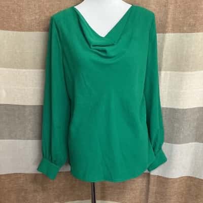 Portmans Womens  Size 14 Blouse Green 