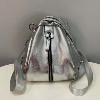  Women’s Mini  Star Backpack Metallic Silver 