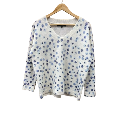 Cable Melbourne Dot Print Long Sleeve Top Size XS