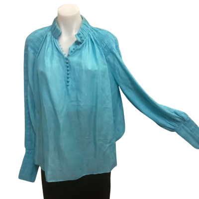 Country Road Womens  Size 8 Blouse Blue 