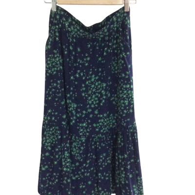French Connection Womens  Size 8 Maxi Skirt Blue / Green 
