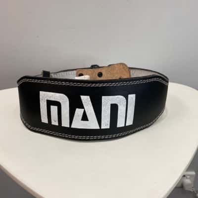 Mani Heavy Duty Leather Weightlifting Belt 104cm 