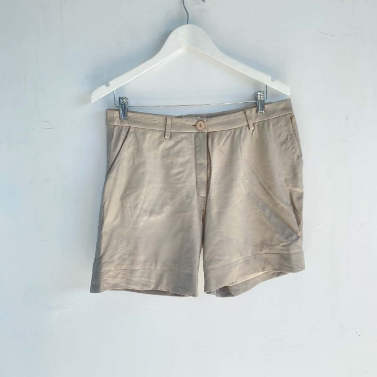 DAY BIRGER Women's leather Shorts Beige