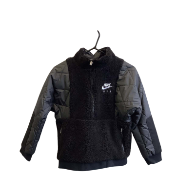 BNWT Nike Boy's Size M 1/4 Zip Fleece Jumper Black  