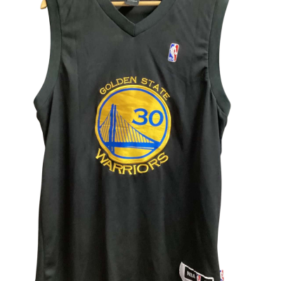 NBA Mens golden state worriers jersey Size XXL Black  / Yellow 