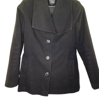 Debenhams Womens  Size 8 Winter Coat Black  