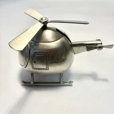 Helicopter piggy bank 
