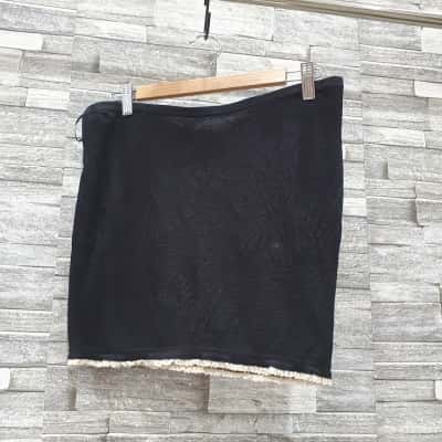 Bec & Bridge Womens  Size L Mini Skirt Black  / White 