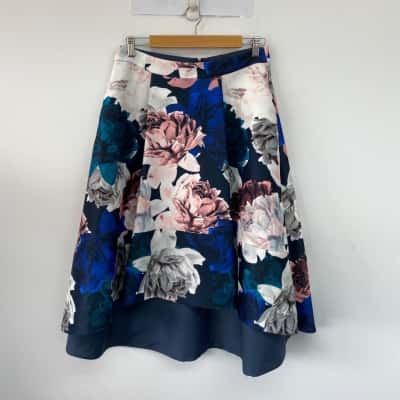 Jayson Brunsdon Floral Midi Skirt  Size 12 