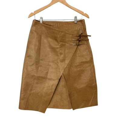 2ndSkin Womens Suzanna Skirt Size 10 Light Camel Beige - Brand New | $ 299