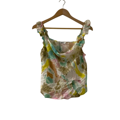 MARCS Women's Size 8 Fete Night Feelings Silk Top in Seafoam (RRP $189.95 Myer)