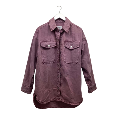 Zara Size US Small Beautiful Purple Denim Jacket Like-New