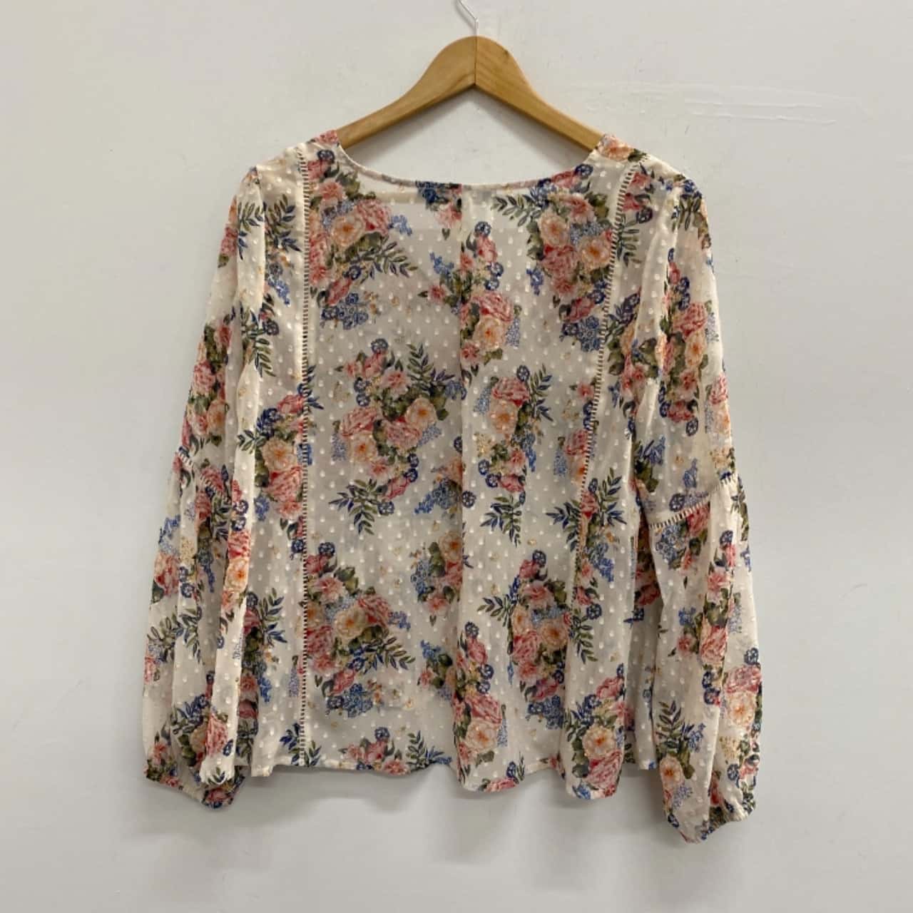 Sportsgirl Womens Size 8 Long Sleeve Floral (s)