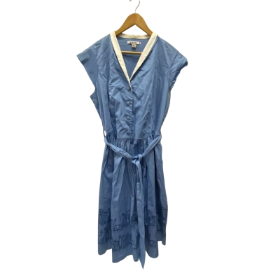 Disney Parks Beauty and the Beast Belle Womens  Size XL Midi Dress Blue 