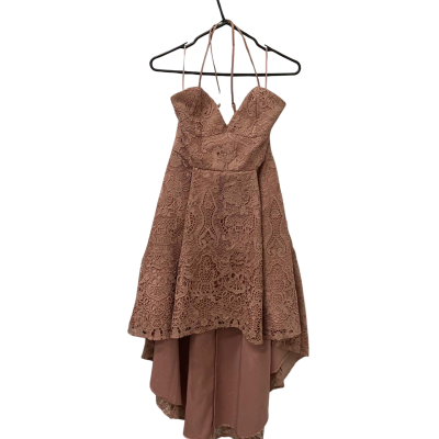 Two Sisters Womens  Size 10 Shoestring Strap Dress Pink  