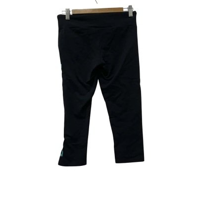 Running Bare Womens  Size 12 3/4 Leggings Black  / Green 