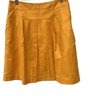 Cue Womens  Size 12 Midi Skirt Yellow 