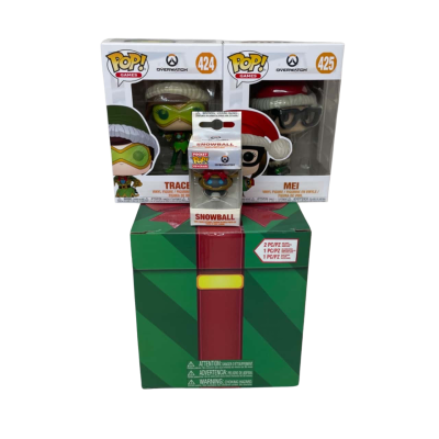 3 bundle Overwatch Pop Vinyl Christmas Mystery Box