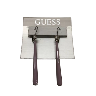 Guess Long Drop Lavender Earrings - BNWT - RRP$59