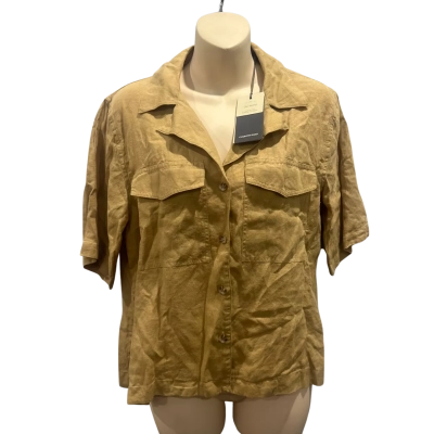 Country Road Womens  Size 6 Button Up Top Khaki 
