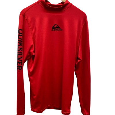Quicksilver Mens  Size XXL Red Rash Top