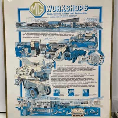 Framed MG Workshops Picture