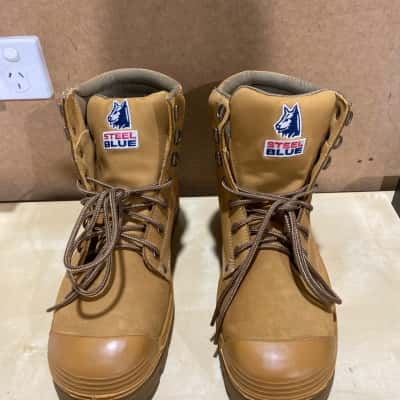 Steel Blue Mens Steel Cap  Size 11.5 Boots Brown 