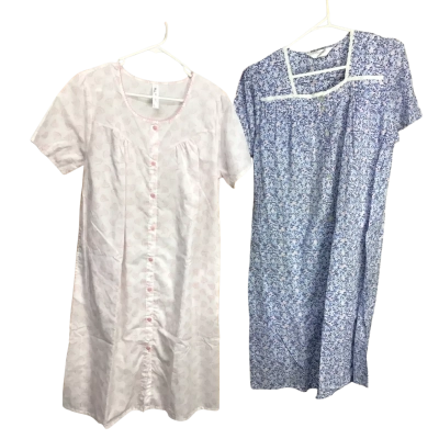 2 Piece  Womens  Size S & 10, Short Sleeve Long Night Dresses