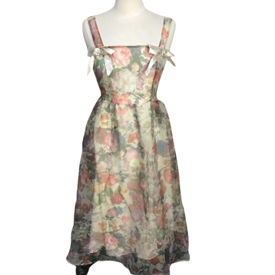 Shein Womens  Size L Sleeveless Feminine Floral Dress