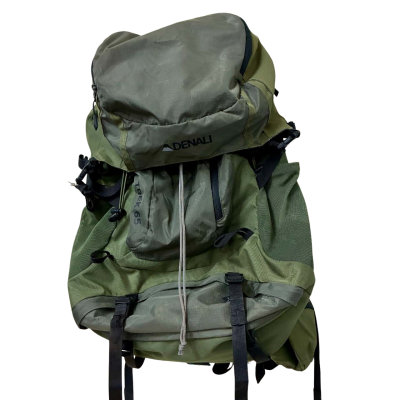 Denali 65L Trek Hiking Backpack in Green