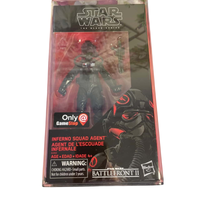 Star Wars-Black series-Inferno Squad Agent- Gamestop Sticker- E2260-Sealed in Plastic case