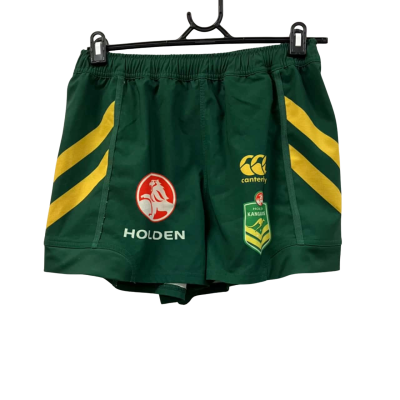 MEN’S AUTHENTIC KANGAROOS NRL SHORTS. SIZE 34