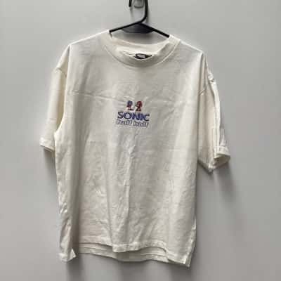 Half Half Sonic Tee Mens Cream Size S 
