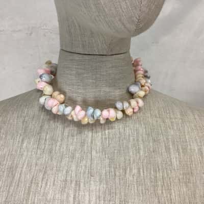  Vintage Pastel Shell Necklace Multicoloured 