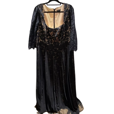 City Chic Womens  Size XL Cocktail Dress Lace Black  