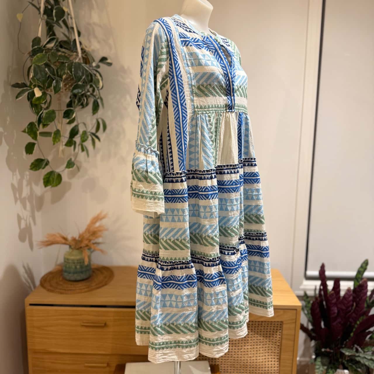 Devotion Twins. Brand New with Tags. Ella Dress, Green and Blue. Size L (s)  | Salvos Stores
