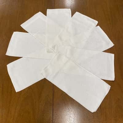 8 Vintage Cotton Placemats 40 x 40cm HTH2 