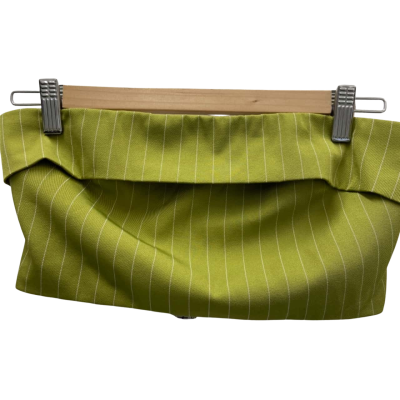 Morning Mist Size 10 Cropped Top Green / Pinstriped 