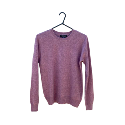 Womens Tahari Size M Cashmere Knit Sweater Purple 