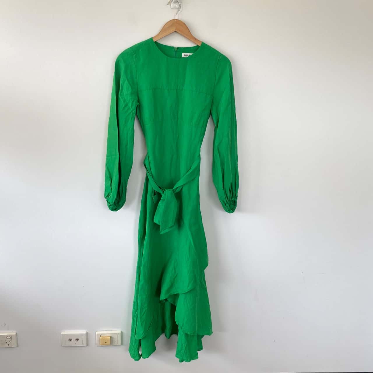 slim fit dress slacks Country Road Green Rib Knit Dress – Circular Clothing Co