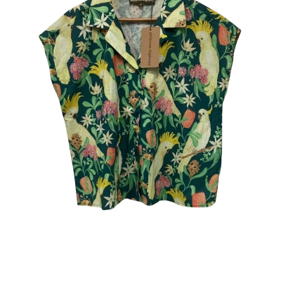 Princess Highway Womens  Size 14 Blouse Green / Pink  / Yellow 